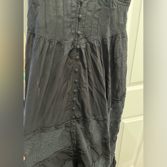 Free People Intimately Isabella Button Front Tiered Lace Maxi Slip Dress XS - Picture 10 of 13